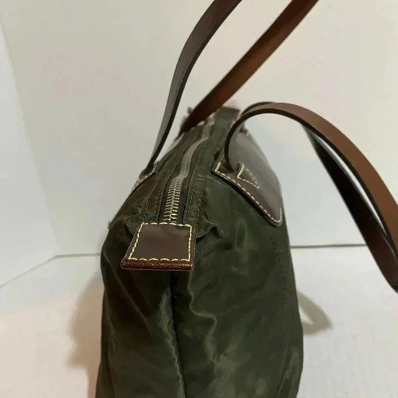 Dooney and Bourke mini green nylon tote bag - Picture 3 of 11